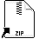 icono de un archivo con las letras ZIP escritas en pixel art